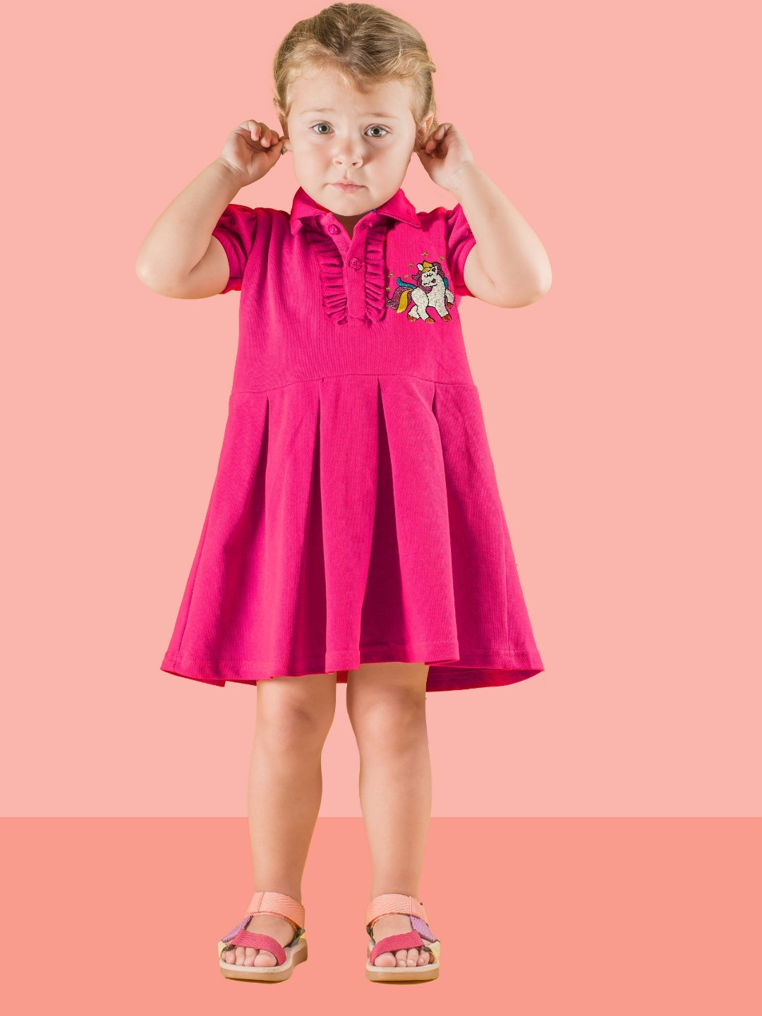 Unicorn Pleated Dress